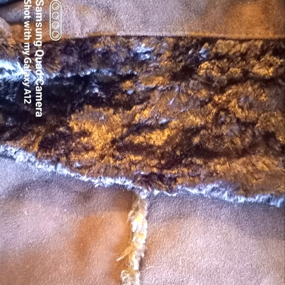 Jones New York Plush Brown Short Winter Coat - Picture 8 of 12